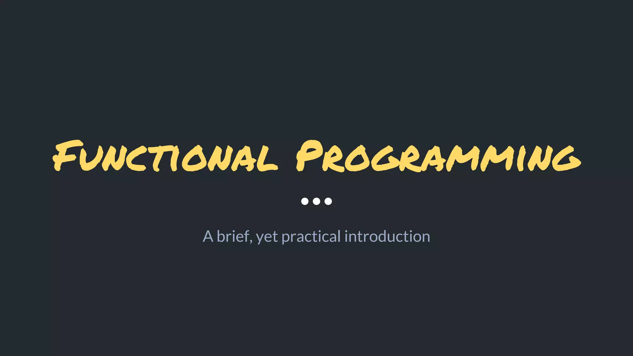 Functional programming | PPT