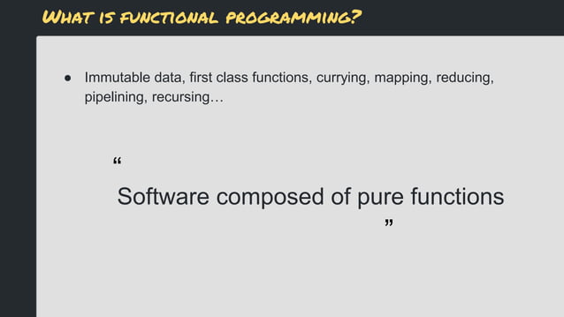 Functional programming | PPT