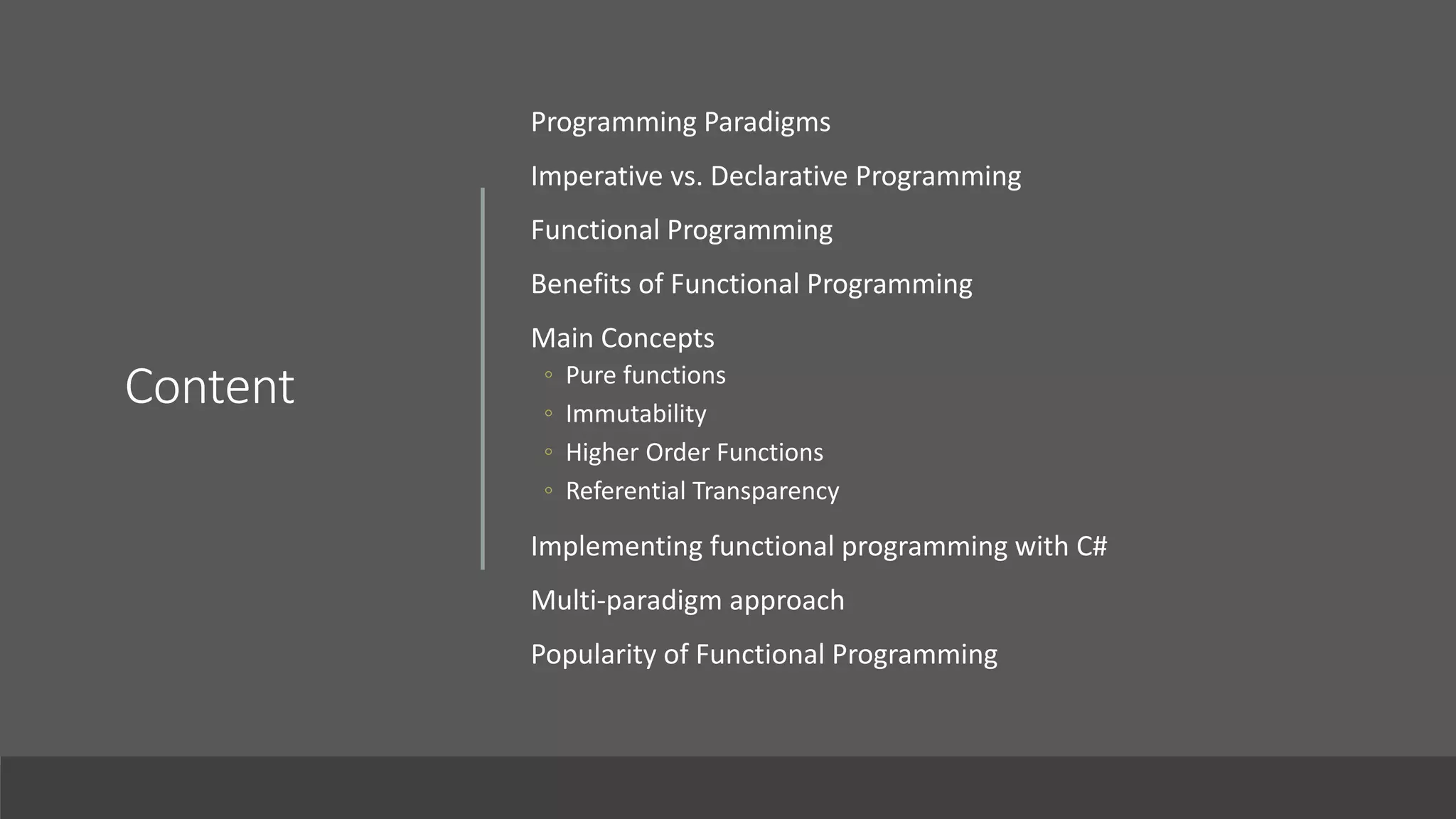 Functional programming | PPT