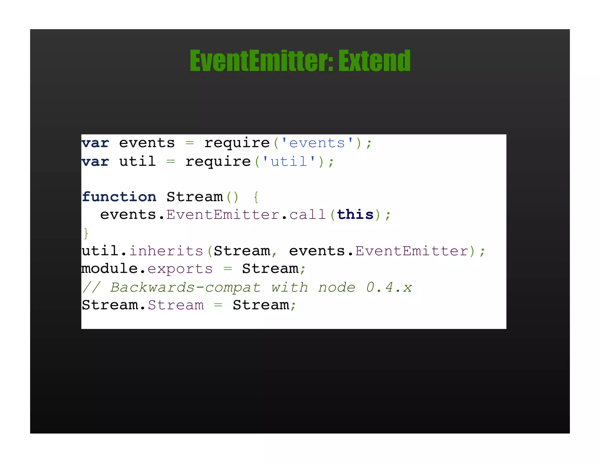 EventEmitter: Extend
 