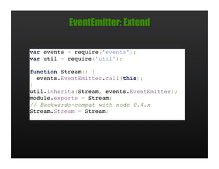 EventEmitter: Extend
 