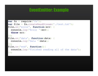 EventEmitter: Example
 