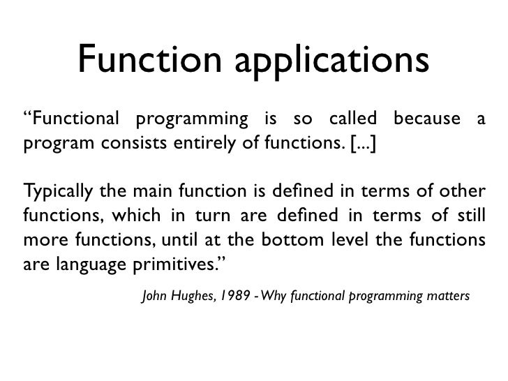 Functional Programming #FTW