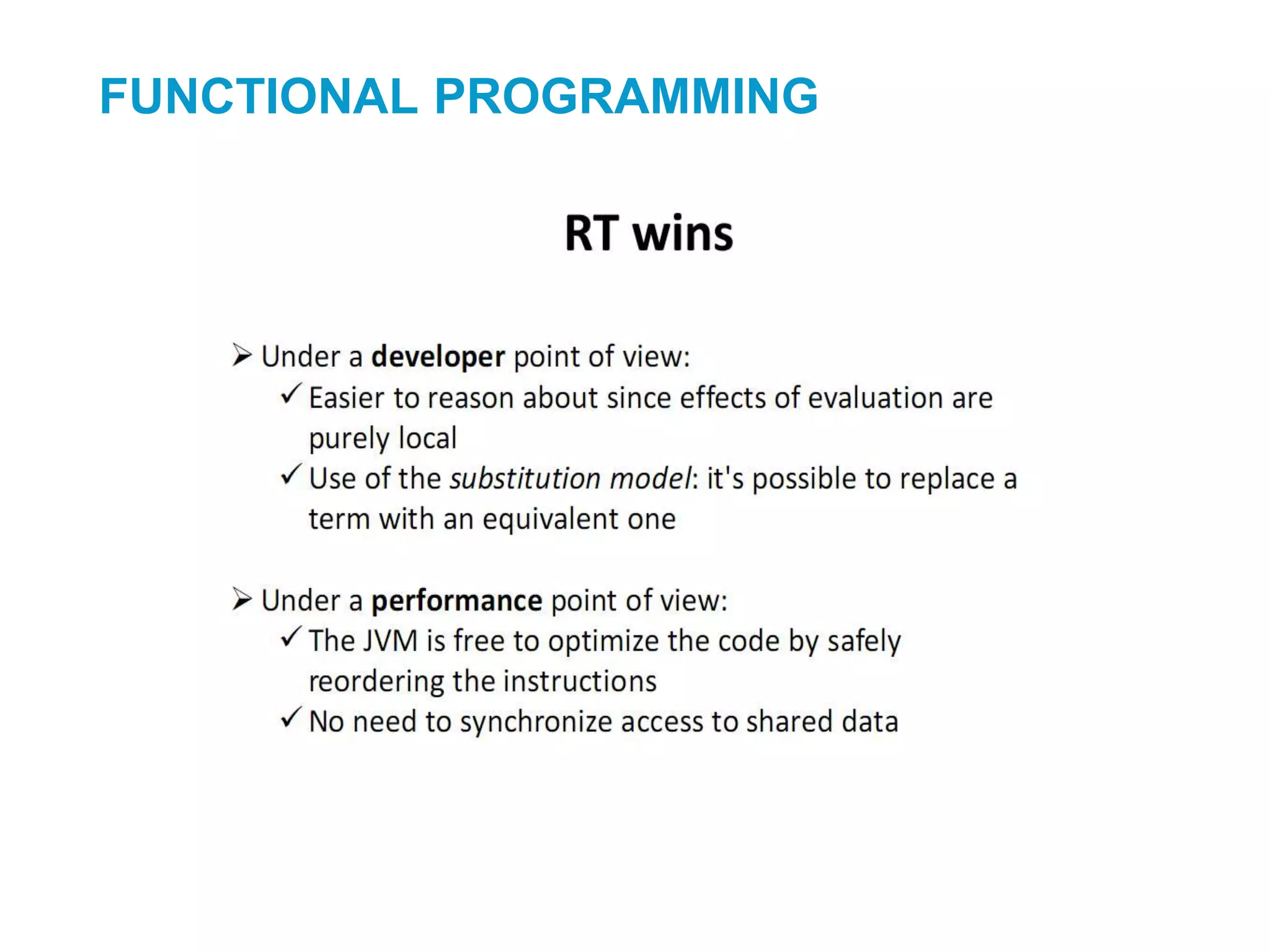 FUNCTIONAL PROGRAMMING
 