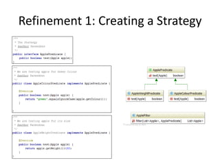 Refinement 1: Creating a Strategy
 