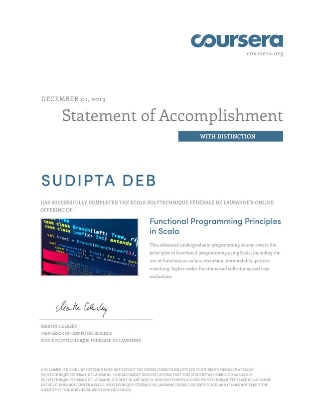 Functional programming principles in scala | PDF