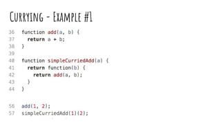 Currying - Example #1
 