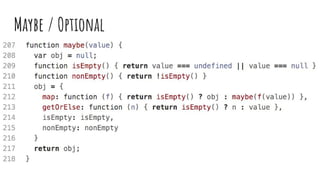 Maybe / Optional
 