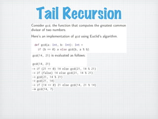 Tail Recursion
 