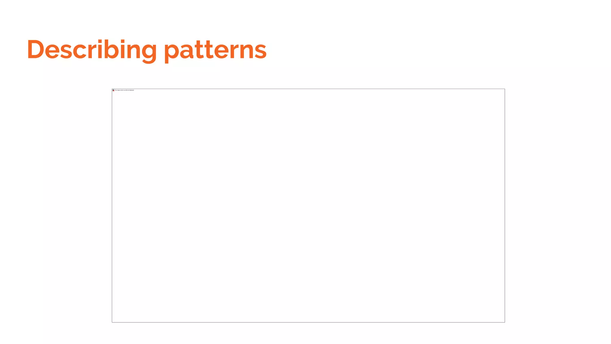 Describing patterns 