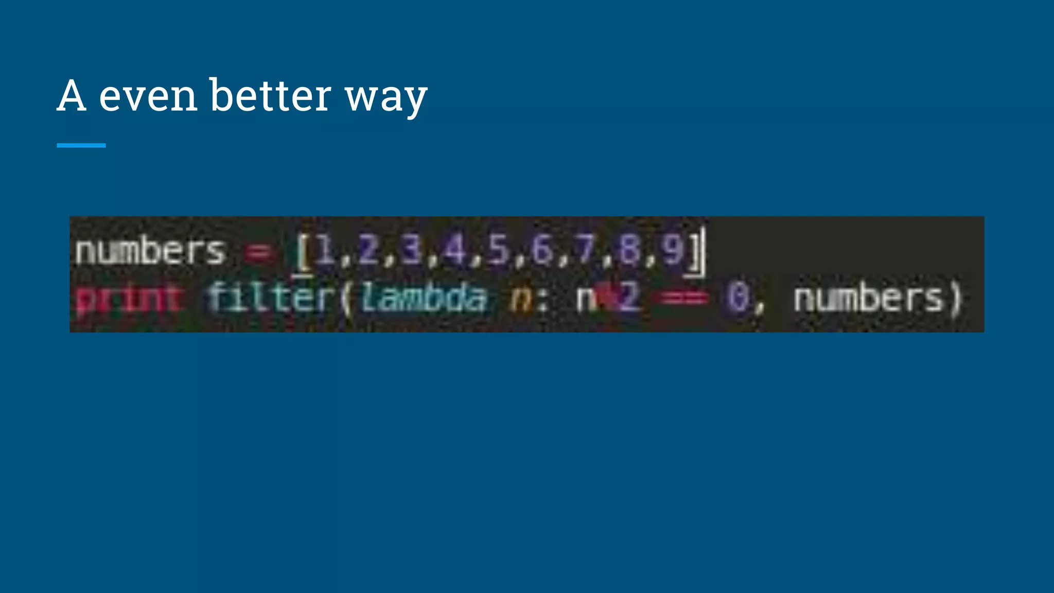 A even better way
 