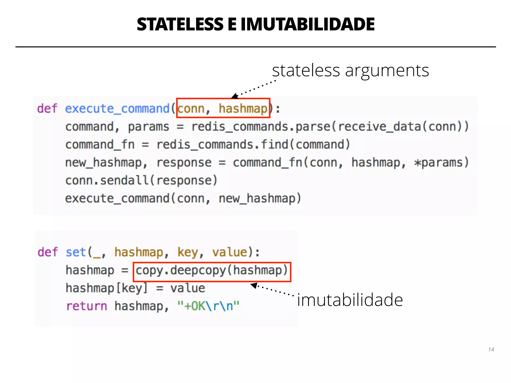 STATELESS E IMUTABILIDADE
1414
stateless arguments
imutabilidade
 