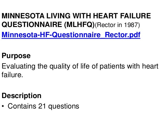 Validation Of The Minnesota Living With Heart Failure Questionnaire In Primary Care Revista Espanola De Cardiologia English Edition