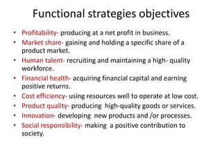 Functional strategies | PPTX
