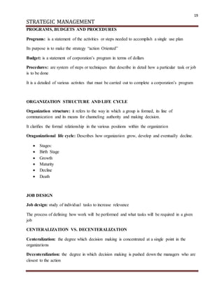Strategic management Functional strategy Strategy Implementation ...