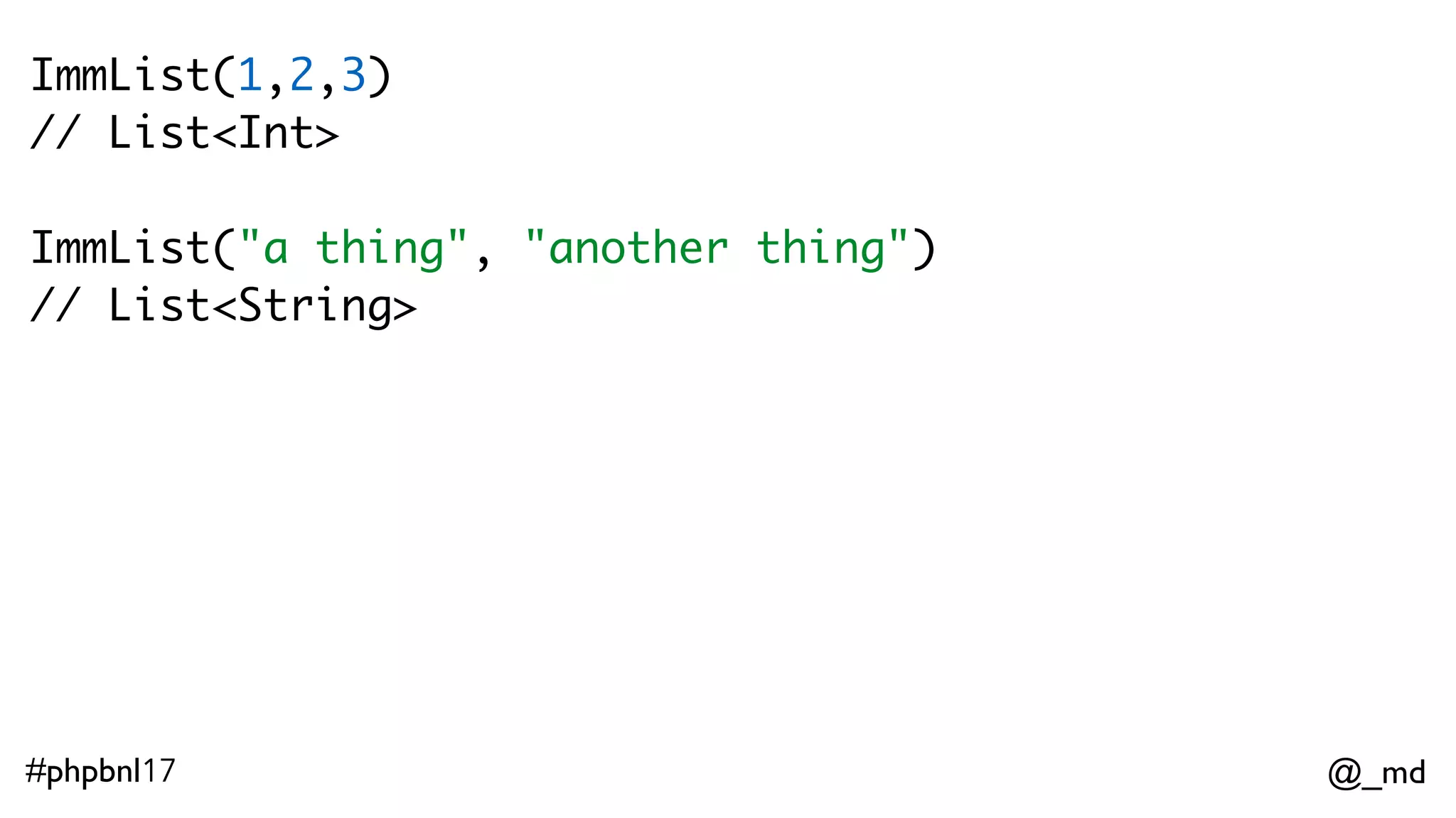 @_md#phpbnl17 abstract class Option {} class Some extends Option {} class None extends Option {} 