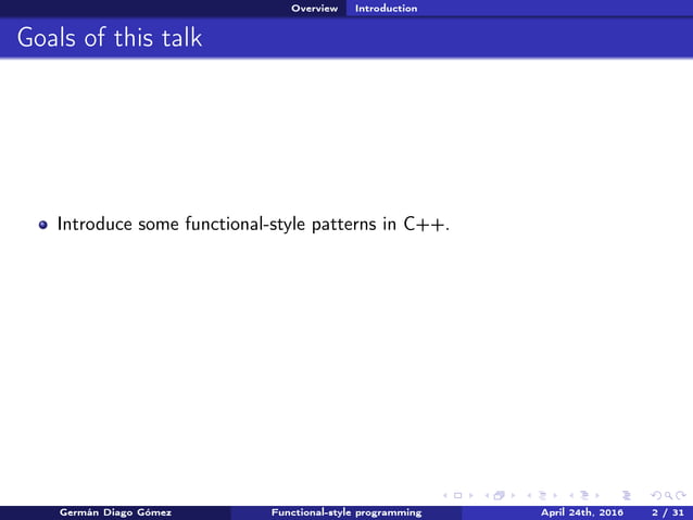 Functional style programming | PPT