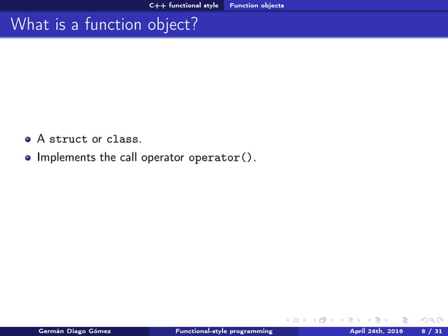 Functional style programming | PPT