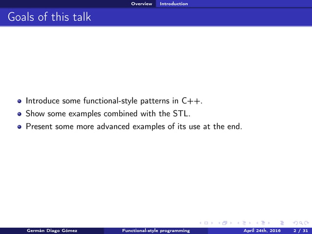 Functional style programming | PPT