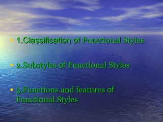 Functional styles of the english language | PPT