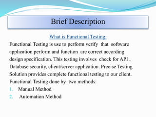 Functional Testing | PPTX