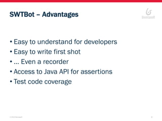Functional Testing made easy with SWTBot for Developers and Testers | PDF