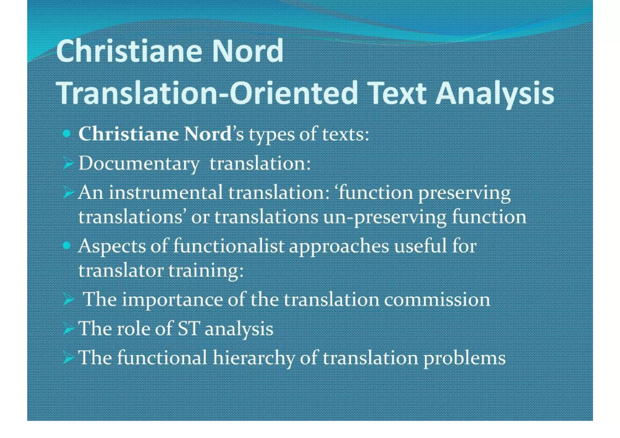 Functional Theories Of Translation