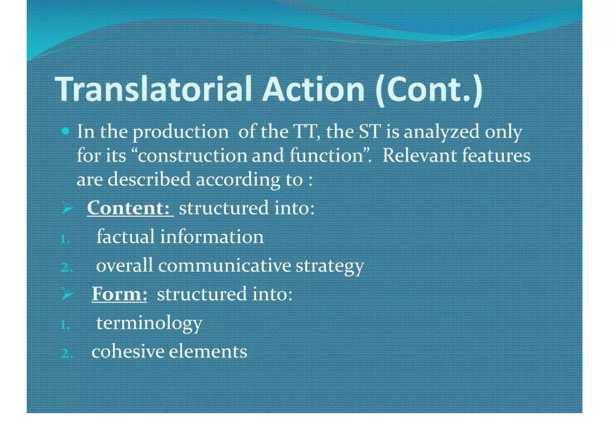 Functional Theories Of Translation