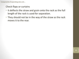 Functional units of combine harvester | PPTX