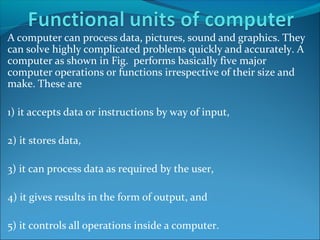 Functional units of computer | PPT