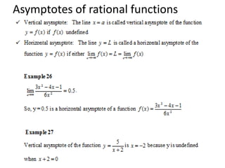 Asymptotes of rational functions
 
