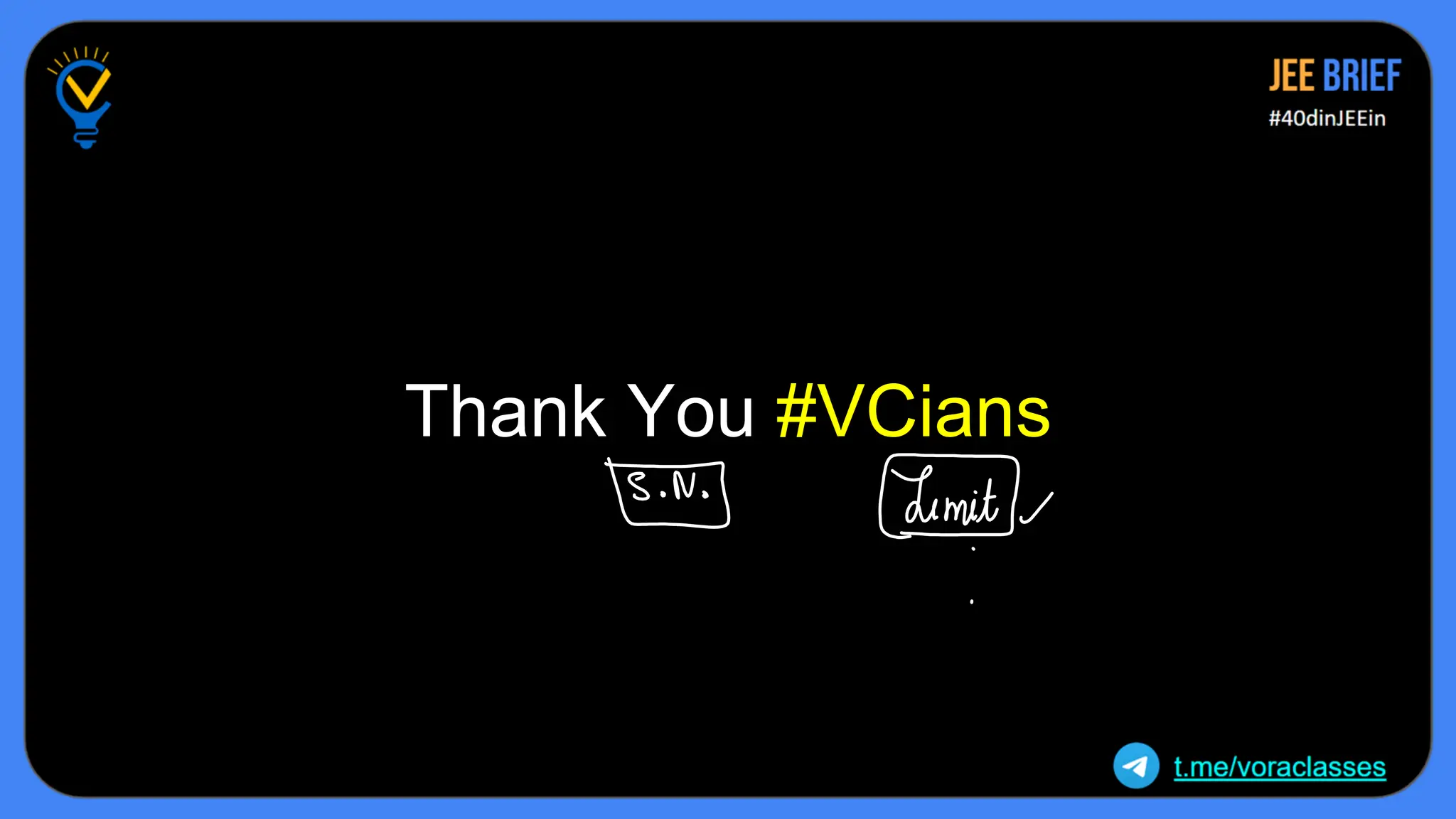Thank You #VCians
 