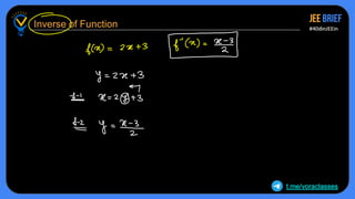 Grade 12 Pre Calculus Functions Inverse Function Notes.pdf these are the notes for functions and itf for class 12 jee | PDF