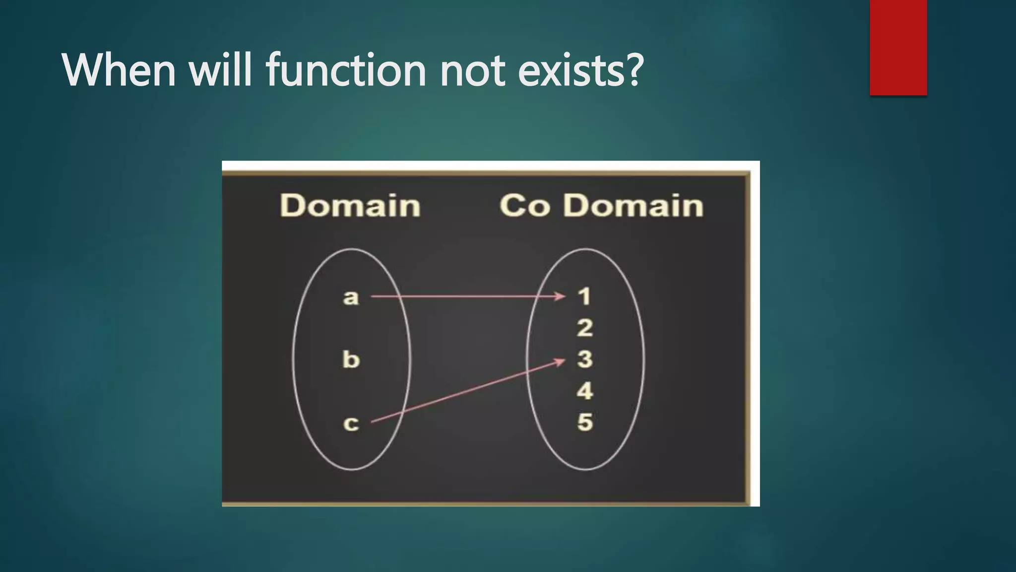 When will function not exists?
 