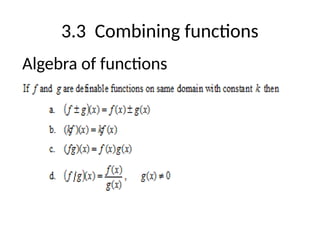 Function and Their Graphs, Operations of Function and Types of ...