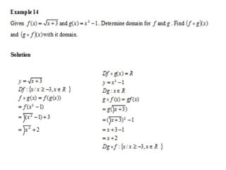 Function and Their Graphs, Operations of Function and Types of ...