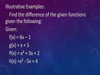 Function and Their Graphs, Operations of Function and Types of ...