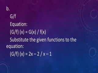 Function and Their Graphs, Operations of Function and Types of ...