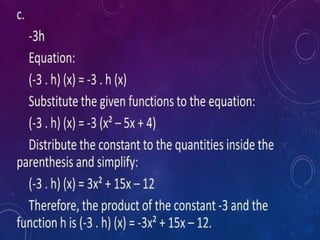 Function and Their Graphs, Operations of Function and Types of ...