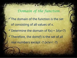 Domain From Function Function and Their Graphs, Operations of Function and Types of ...