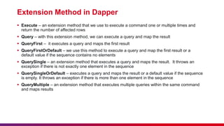 Function App Integration with Dapper ORM | PPTX