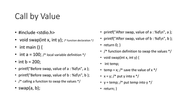 Function (rule in programming) | PPT