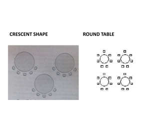 CRESCENT SHAPE ROUND TABLE
 
