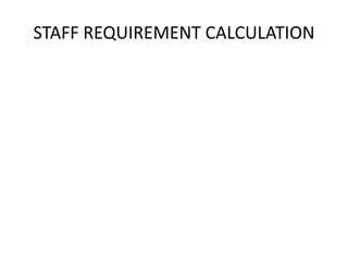 STAFF REQUIREMENT CALCULATION
 
