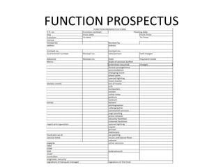 FUNCTION PROSPECTUS
 