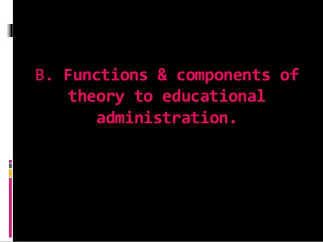 function component of a theory what are the components of a theory