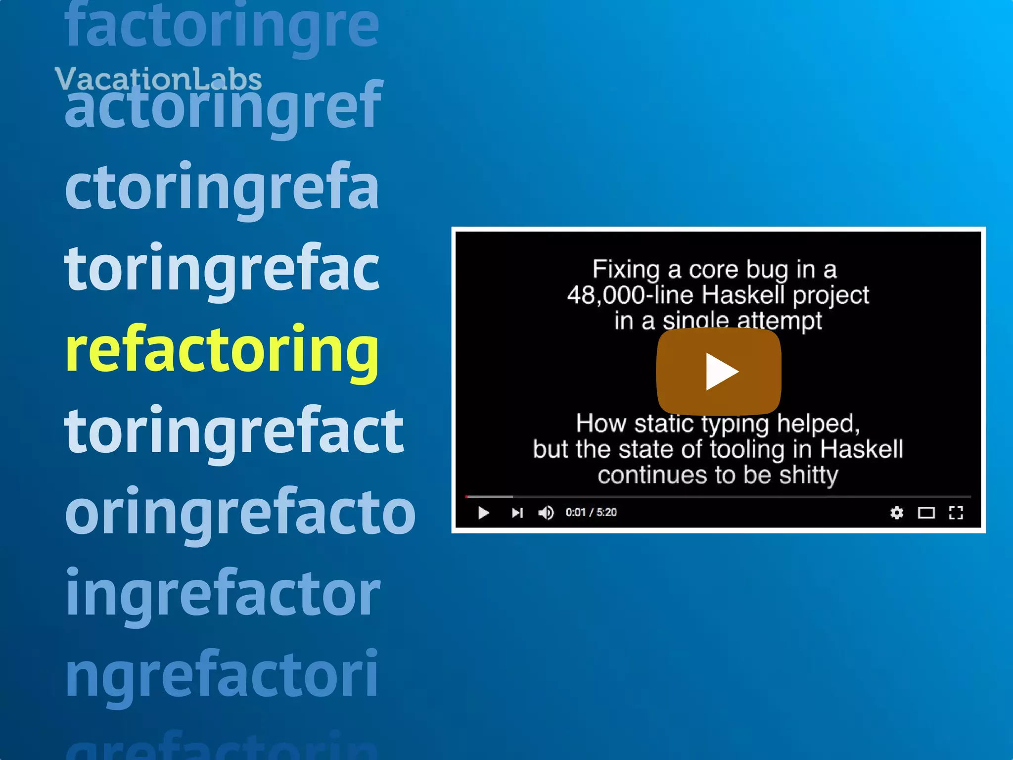 { “Type-safe” : “JSON” }
Aeson is brilliant. Auto-derives a lot of boilerplate.
However, please be careful while using the GHC.Generics based derivation mechanism. It seems to be
slower during compilation AND runtime. Prefer TH, which is faster.
OTOH writing JSON codecs in TypeScript by hand.
 