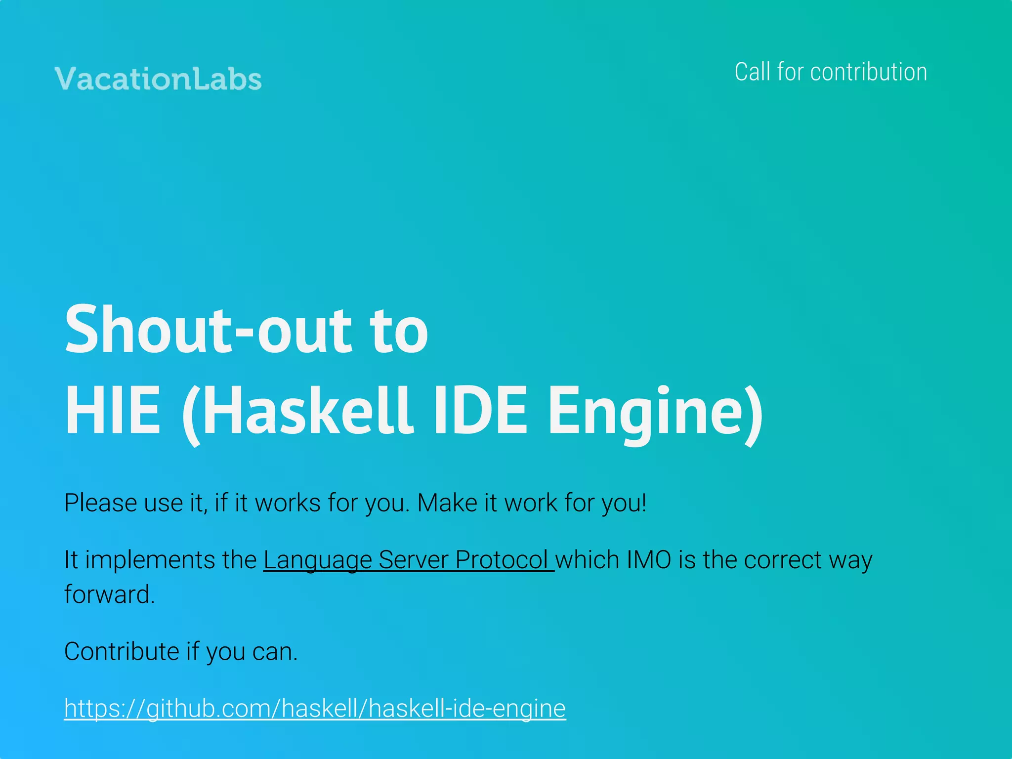 Broken record
Records. Records. Records.
Records in Haskell are beyond horrible.
Some say, Haskell doesn’t even have records.
http://www.parsonsmatt.org/overcoming-records/
 