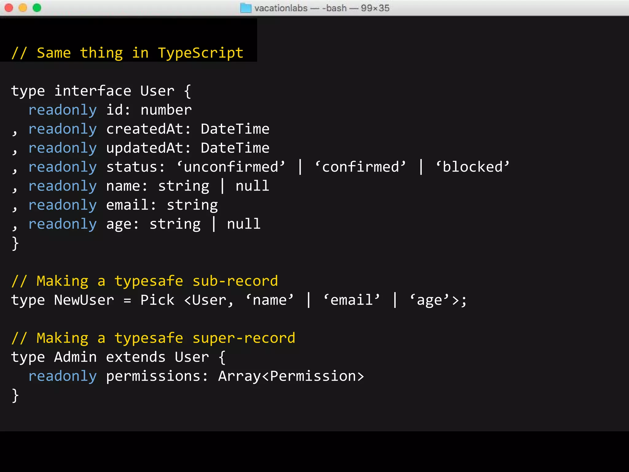 DB Library.
Dare I say ORM?
Either you use an ORM or you write an ad-hoc ORM.
ORM seems to be a taboo in the FP/Haskell world. Call it by a different name, say FRM, if it makes
things more palatable. But, writing raw SQL queries for every small thing is definitely not the answer.
There are a lot of common patterns that an ORM/FRM solves. You either use them, or end-up writing
them in an ad-hoc manner.
Tried to understand how to build apps without an ORM. Not convinced. At all.
[1] [2] [3] [4]
Lack of ORM
 