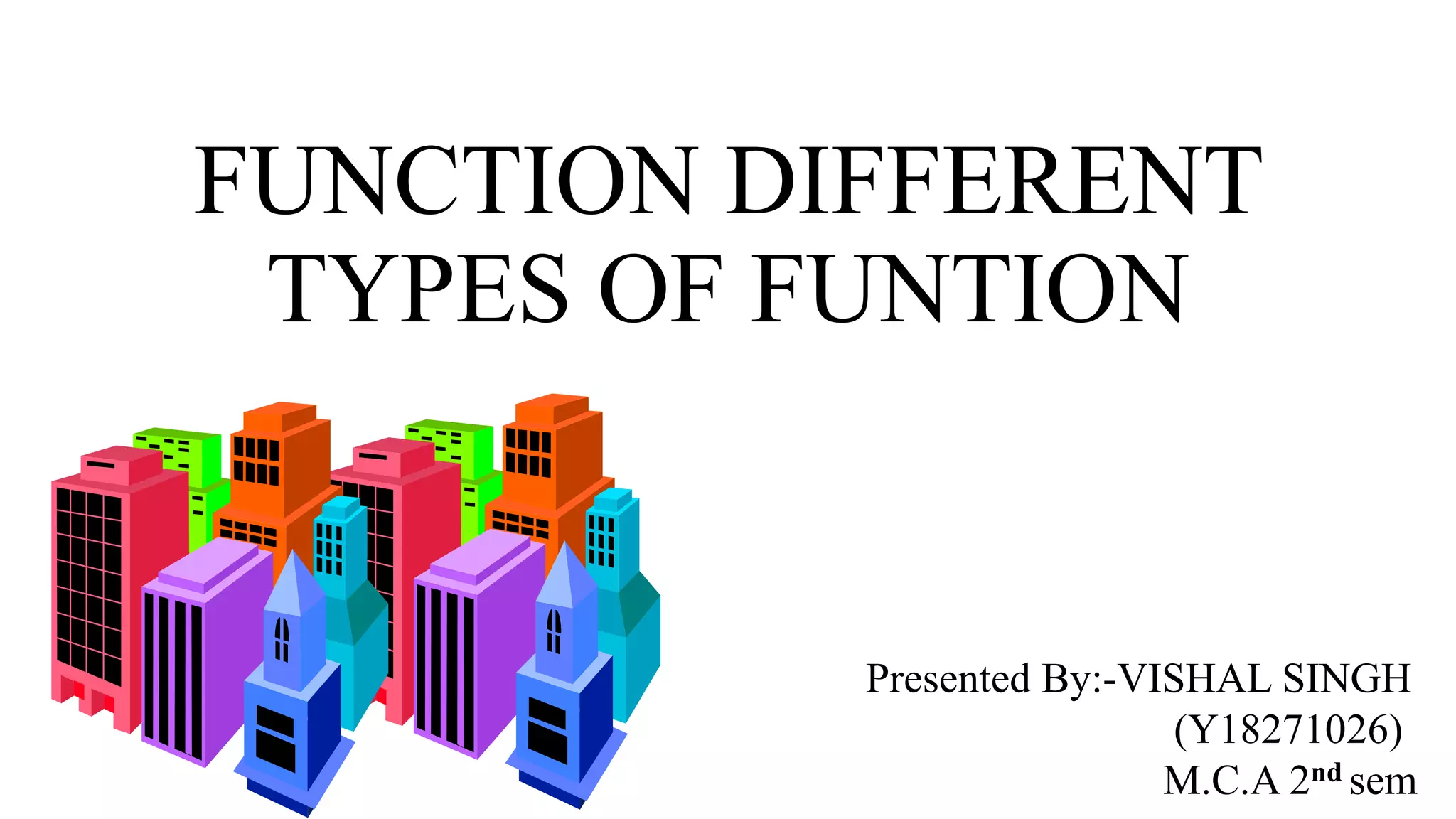 Function different types of funtion | PPT